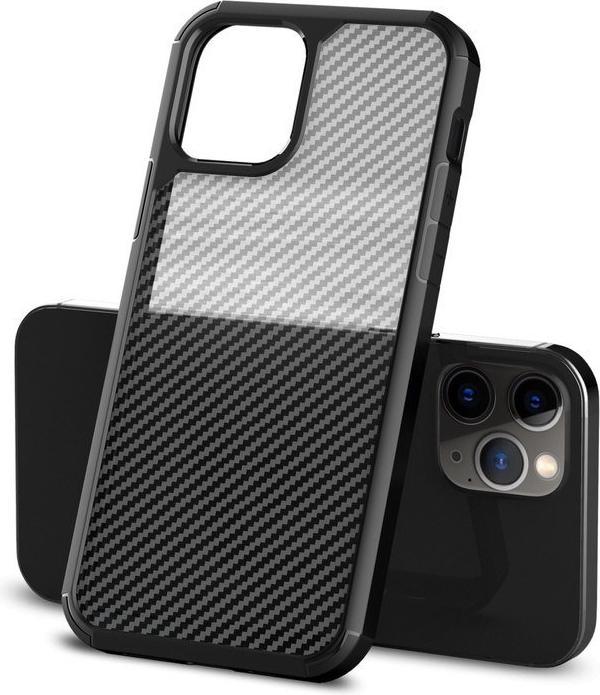 Immagine prodotto Crong Hybrid Carbon - Custodia per iPhone 12 Mini nero (Apple iPhone 12 mini)