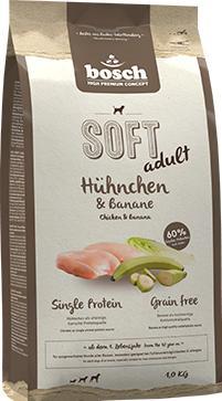 Immagine prodotto Bosch Petfood Semi-Moist Food Soft Adult, Pollo & Banana, 2.5 kg (Adulto, 1 pz., 2500 g)