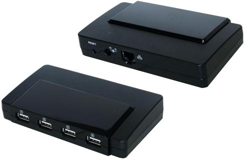 Actual product image Exsys EX-6003 4-Port Gigabit Network USB Hub