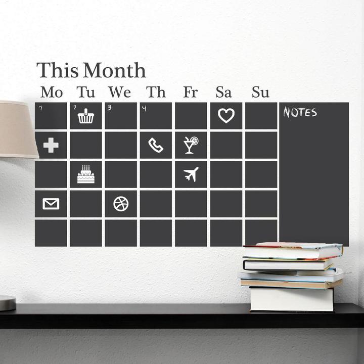 Image du produit Walplus Calendrier tableau noir (120 x 90 cm)
