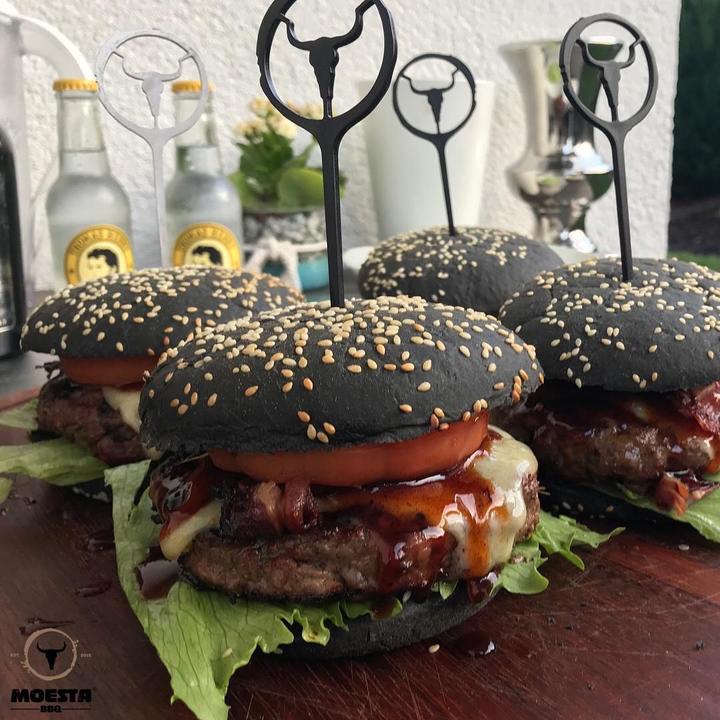 Immagine prodotto Moesta BBQ Spiedini per hamburger set di 6, per hamburger