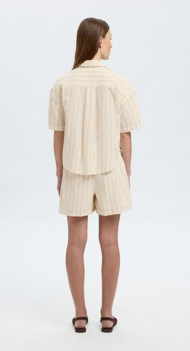 Actual product image Selected Homme Kurzarm Bluse aus Leinengemisch (42)