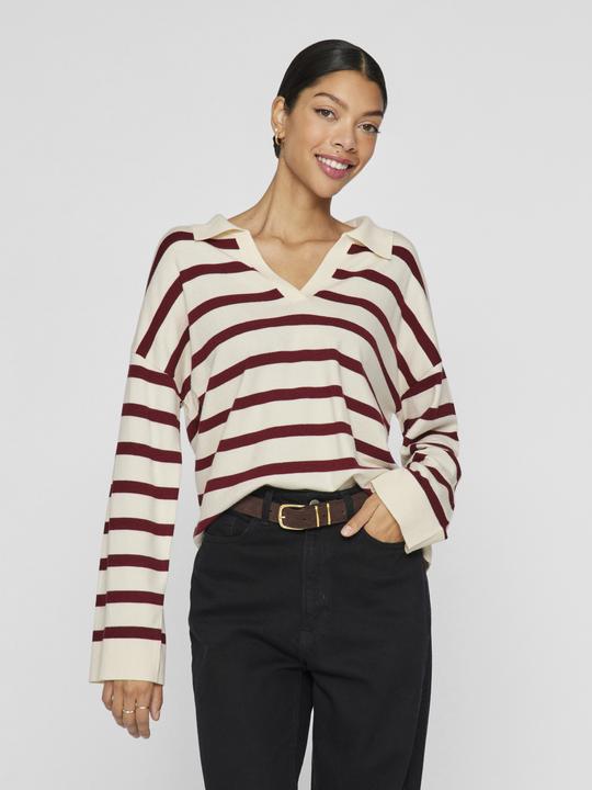 Image du produit Vila Pull-over en maille rayée (L)