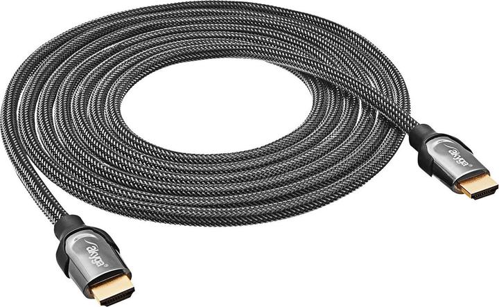 Actual product image Akyga Cable HDMI AK-HD-30S ekranowany CU 48Gb/s 8K 60Hz 4K 120Hz ver. 2.1 3m (3 m, HDMI)