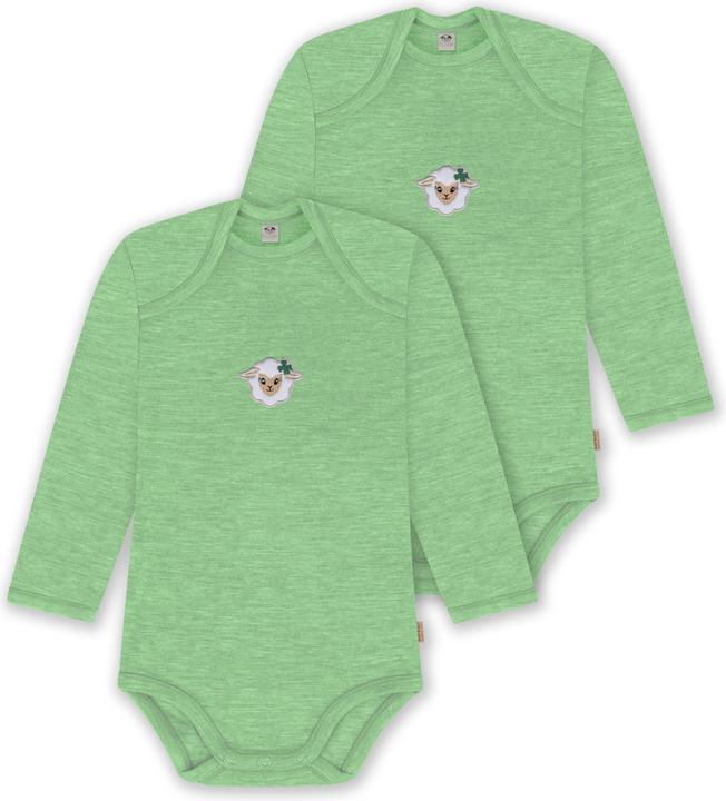 Normani 2er Pack Baby Merino Body Langarm „Auckland" - 9377