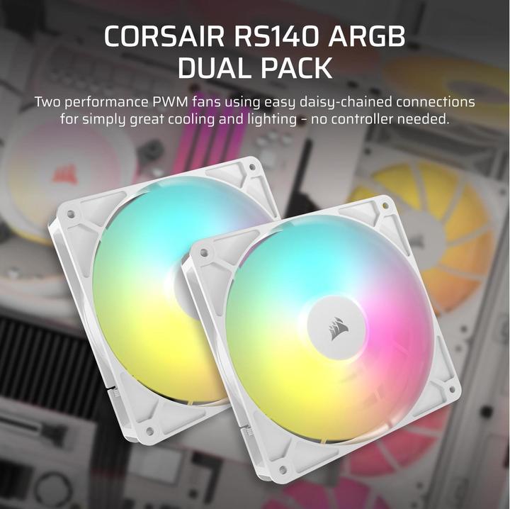 Actual product image Corsair RS140 ARGB (140 mm, 2 x)