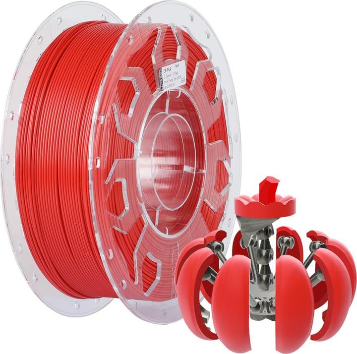 Image du produit Creality Filament CR-PLA Rouge, 1.75 mm, 1 kg (PLA, 1.75 mm, 1000 g, Rouge)