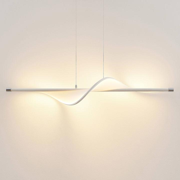 Actual product image Lucande Edano pendant light White/Chrome (1360 lm)