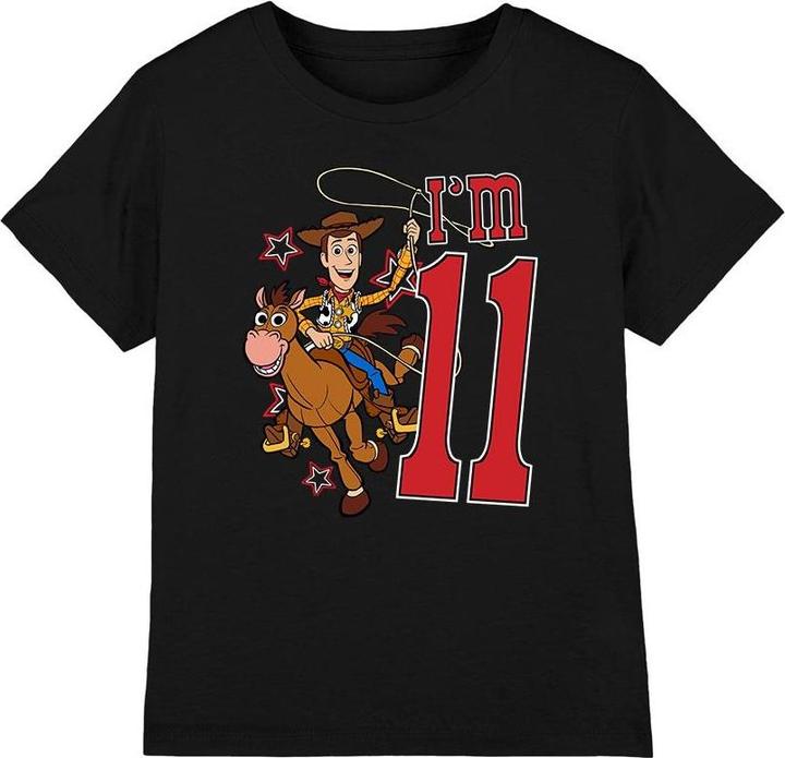 Actual product image Toy Story Childrens/Kids I'm 11 Woody Birthday T-Shirt (116)
