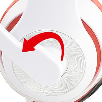 Actual product image Gembird MHS-03-WTRDBK Headphones & Headset Headband 3.5mm Connector Black (Cable)