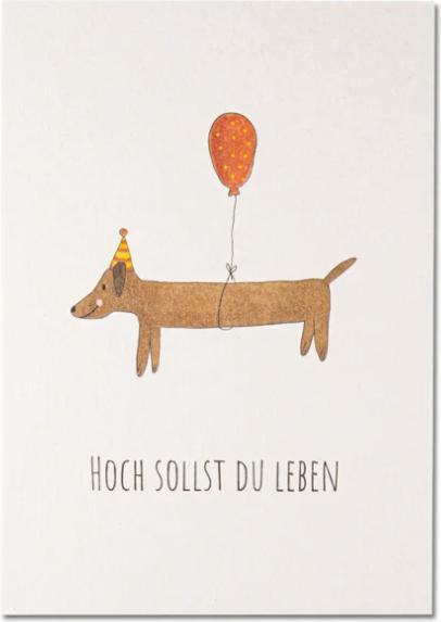 Produktbild Keitcards Postkarte Hoch sollst du Leben