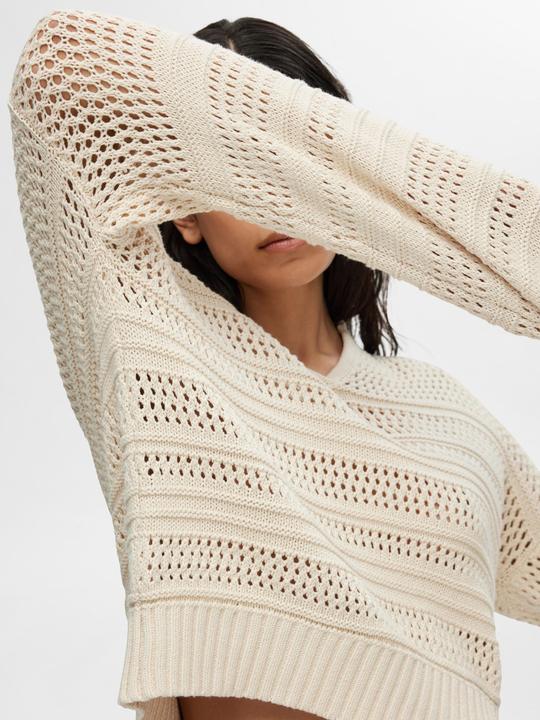 Actual product image Selected Femme Crochet-look jumper (XXL)
