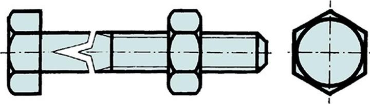 Image du produit Werkstarck Boulons de charpente M12x340mm acier zin (1 Vis par pièce)