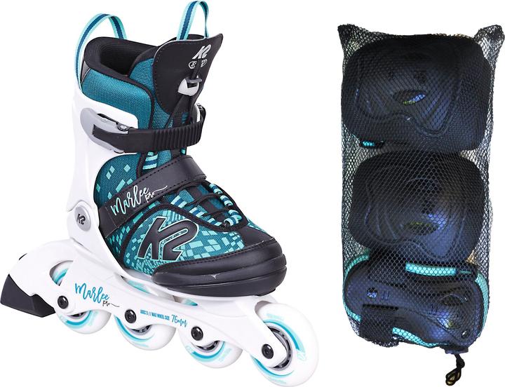 Produktbild K2 Inlineskate Set Marlee Pro Pack Kids (Grösse: 35.0-40.0 (L), design) (35)