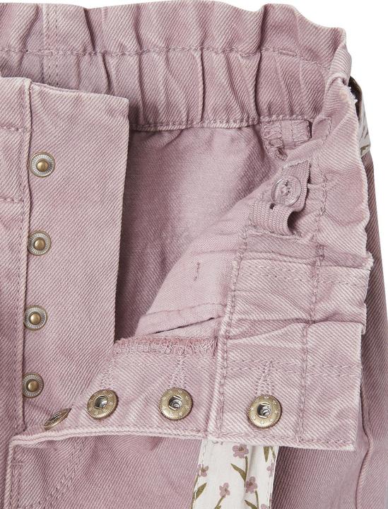 Actual product image Vertbaudet Girls' paperbag trousers with fabric belt (104)