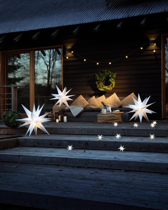 Produktbild Sterntaler LED Sternenkette 8cm IP44 weiss (8 m)