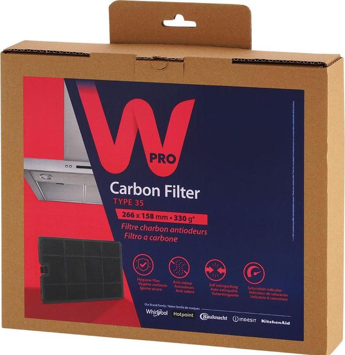 Immagine prodotto WPRO 1x filtro a carboni attivi CHF035, 481948048355, tipo 35