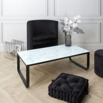 Produktbild Home Deco Factory Couchtisch aus Marmorglas weiss
