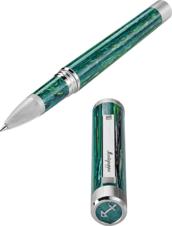 Actual product image Montegrappa Iszezrip g10 mg Biros, Zero Zodiac Sagittarius, Palladium