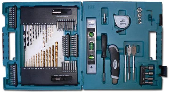 Actual product image Makita Accessories assortment D-31778 104 pieces (190, 1/4", 14 mm, 80 mm, 10mm, 40 mm, 120mm, 50 mm, 60mm, 100 mm., 30 mm, 300 mm, 150 mm, 140mm, 110 mm, Flex extension (130mm), 250mm, 160 mm, 200mm, 25mm, 20 mm)