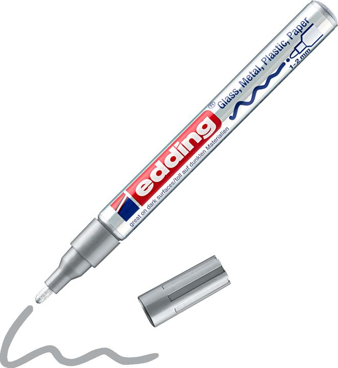 Image du produit Edding Marqueur vernis brillant (Argent, 2 mm, 1 x)