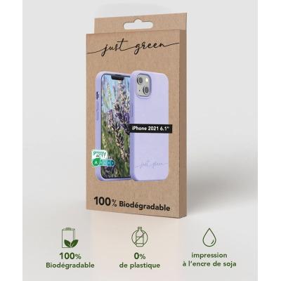 Actual product image Bigben Case 100% Eco iPhone 13 Purple (Apple iPhone 13)