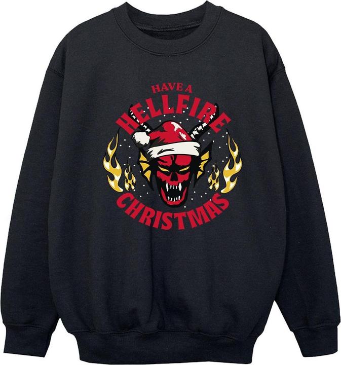 Netflix Stranger Things Hellfire Christmas Sweatshirt Mädchen