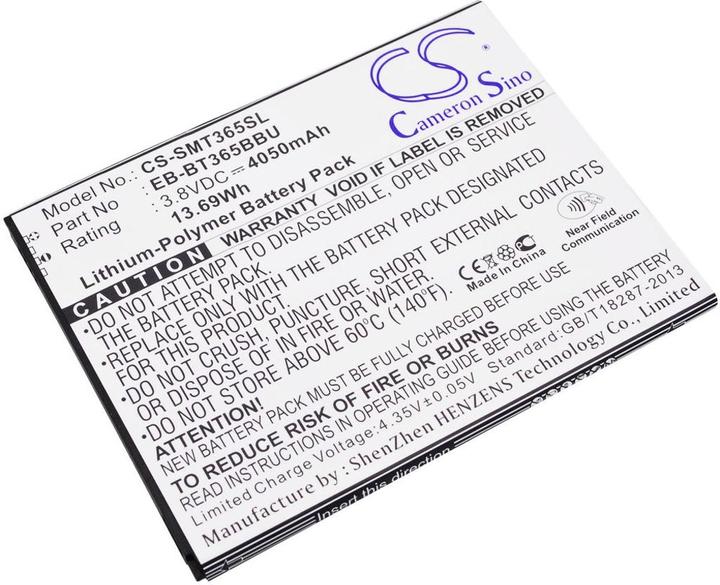 Actual product image Connect 3000 Samsung Galaxy Tab Active battery