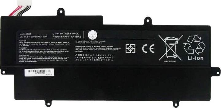 Image du produit Toshiba Akku Portege Z830 Ultrabook Akku, Z835, Z930, Z935, PA5013U, PA5013U-1BRS (4 cellules, 3000 mAh)