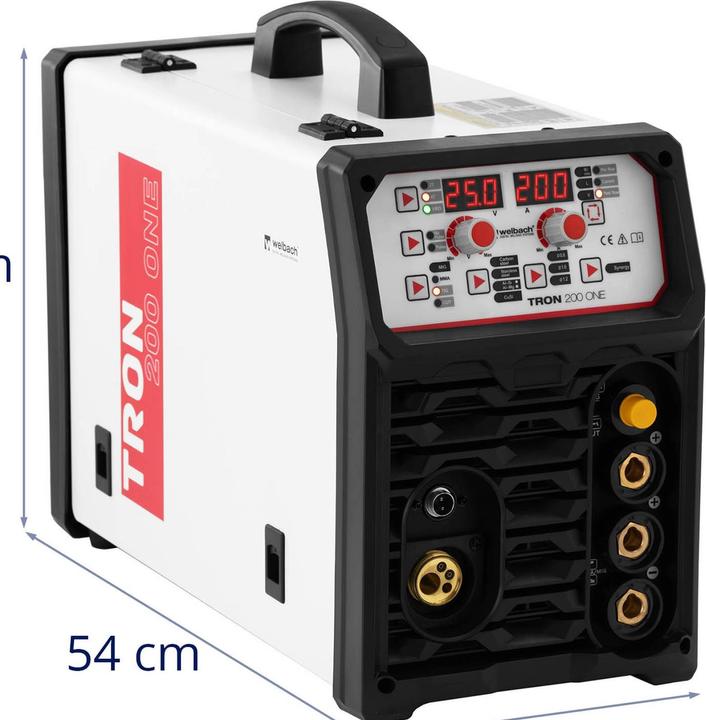Immagine prodotto Stamos Saldatrice multiprocesso - TIG 200 A - Ciclo di lavoro 60 % - CUT 50 A - MIG/MAG 200 A
