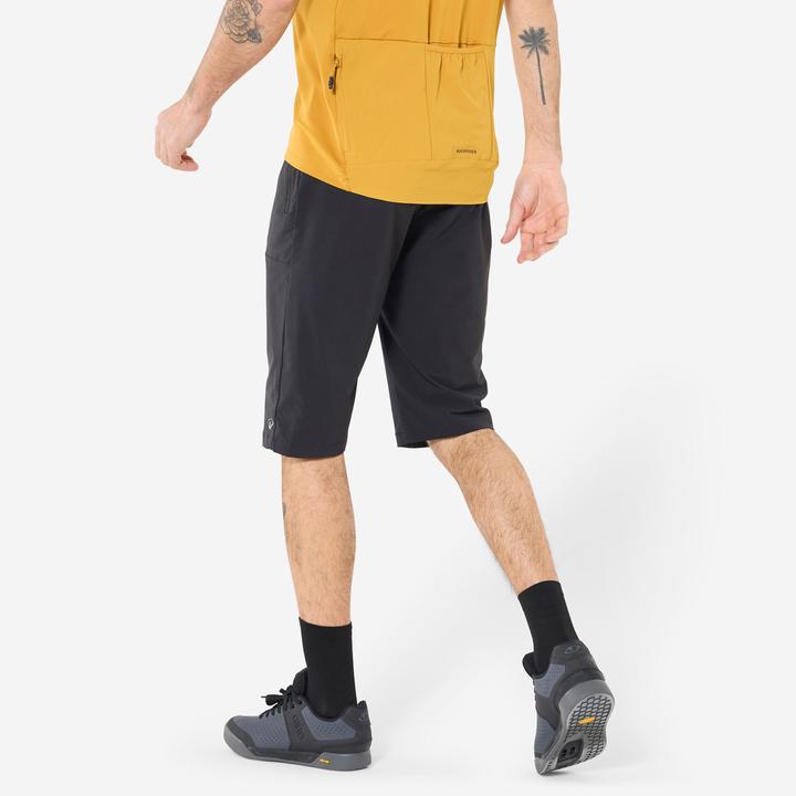 Image du produit Rockrider Velohose kurz atmungsaktiv Unisex schwarz (3XL)