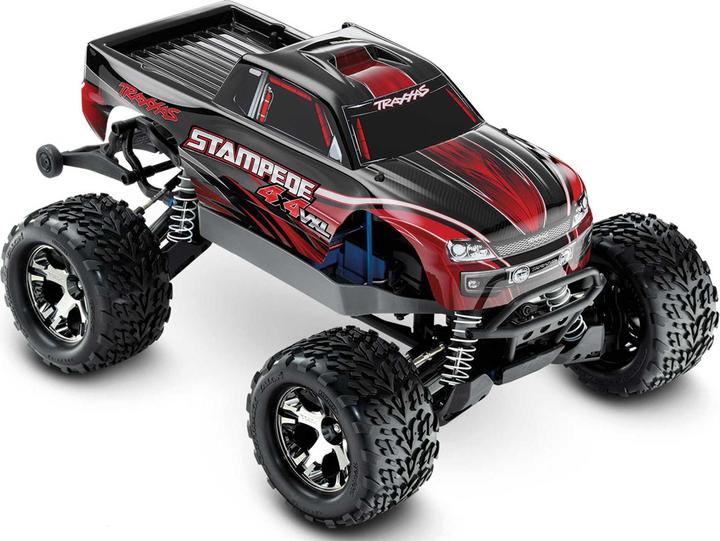 Immagine prodotto Traxxas stampede 4x4 vxl red rtr senza batteria/caricatore 1/10 4wd monster truck brushless (RTR pronto all'uso)