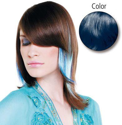 Produktbild Balmain Straight Fantasy 45cm dark blue 10 Stück Echthaar (Blue, 45 cm)