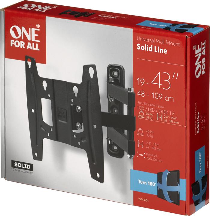 Image du produit One for All Solid WM4251 (Mur, 42", 30 kg)