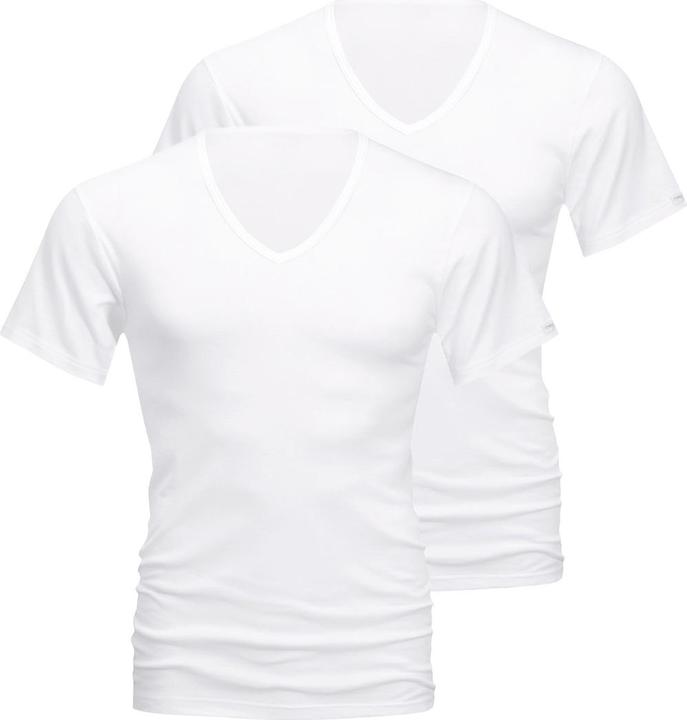 Actual product image Mey 2-pack Noblesse T-shirt with V-neck (L)