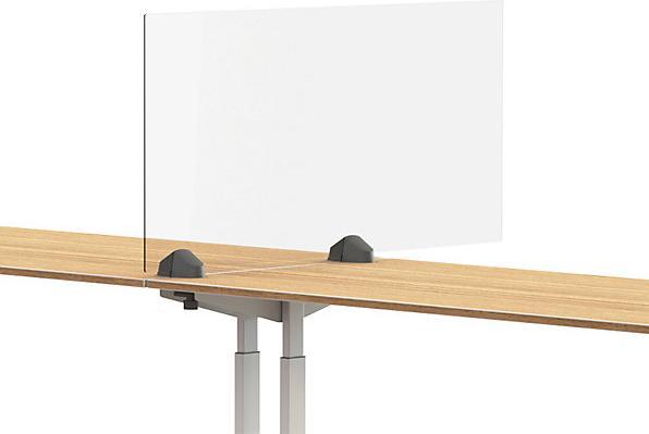 Produktbild smiT Tischtrennwand für Doppelarbeitsplatz