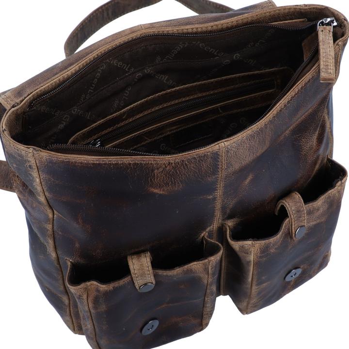 Actual product image Greenland Nature Montana shoulder bag leather 27 cm