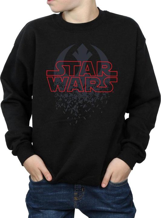 Actual product image Star Wars Boys The Last Jedi Shattered Emblem Sweatshirt (128)