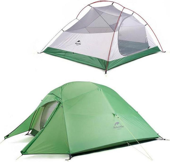 Productafbeelding Naturehike Namiot Cloud Up 3 20D Updated NH18T030-T-Bosgroen (2.10 kg, 3 personen)
