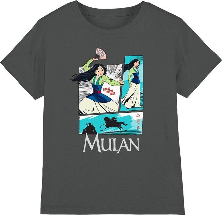 Actual product image Mulan Childrens/Kids Action Panels T-Shirt (128)