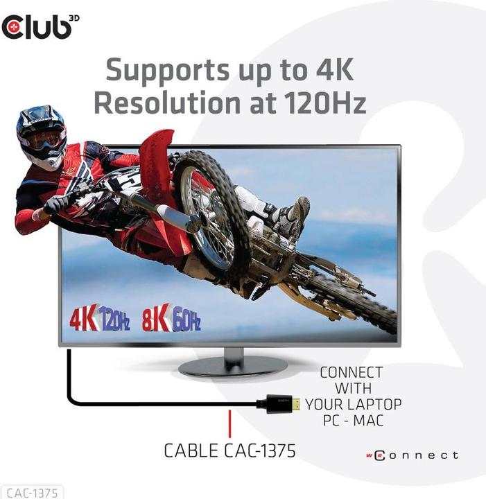 Actual product image Club 3D HDMI (Typ A) — HDMI (Typ A) (10 m, HDMI)