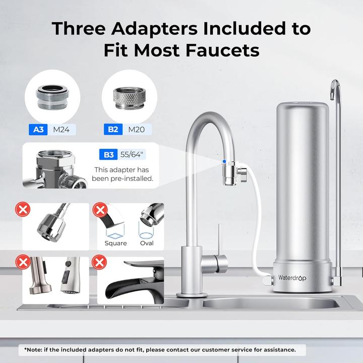 Produktbild Waterdrop 5-Stufiger Auftisch-Wasserfilter