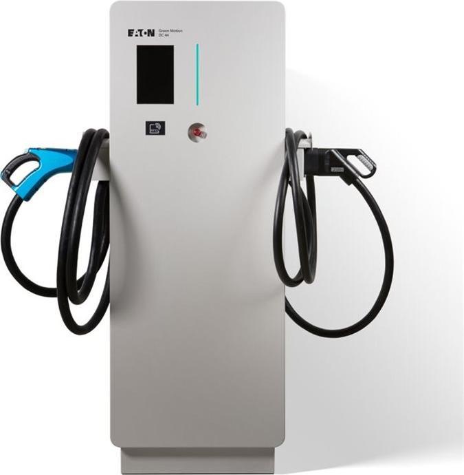Produktbild Eaton Motion DC 66 EV charging station Online CCS 2 and CHAdeMO connectors RJ45 communication (Typ 2, 66 kW, 96 A)
