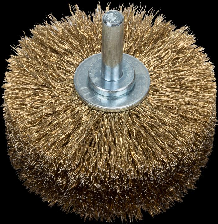 Image du produit Bosch Zubehör Brosse à structure bois pour perceuses - Fil ondulé, laitonné, 80 mm