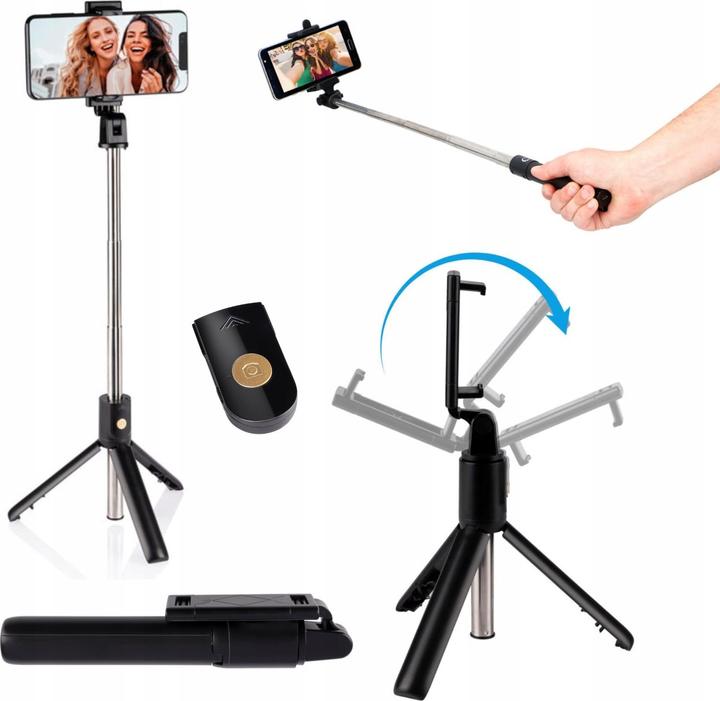 Actual product image Grundig selfie stick with tripod