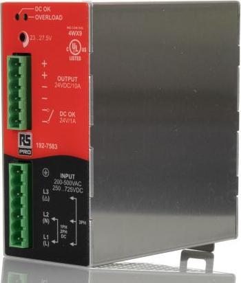 Produktbild Rs Pro DIN-Schienen Netzteil, 200  500V ac, 24V / 10A