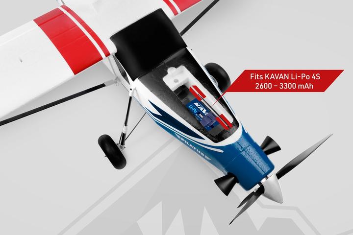 Actual product image Kavan Pilatus PC-6 Porter 1500mm ARF - blue (Scale Helicopter)
