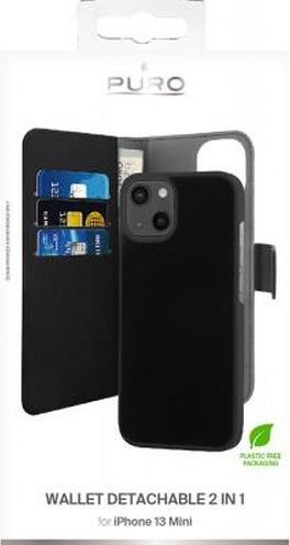 Actual product image Puro IPC1354BOOKC3BLK mobile phone case (5.4") Wallet case Black (Apple iPhone 13 mini)