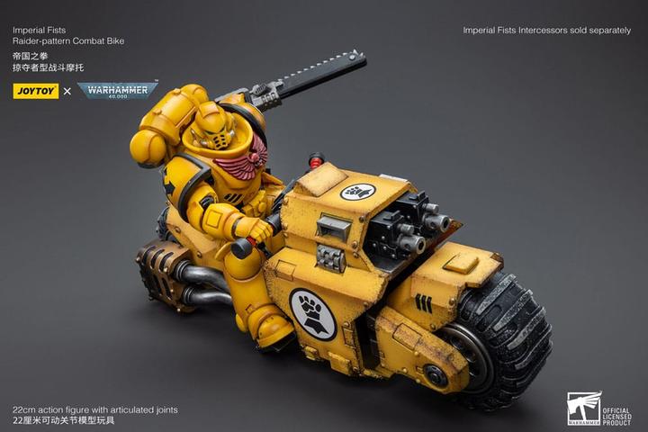 Immagine prodotto Joy Toy Warhammer 40k véhicule 1/18 Imperial Fists Raider-pattern Combat Bike 22 cm