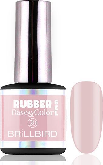 Produktbild BrillBird Rubber Gel Base&Coral #29 8ml (Gel-Effekt Nagellack)